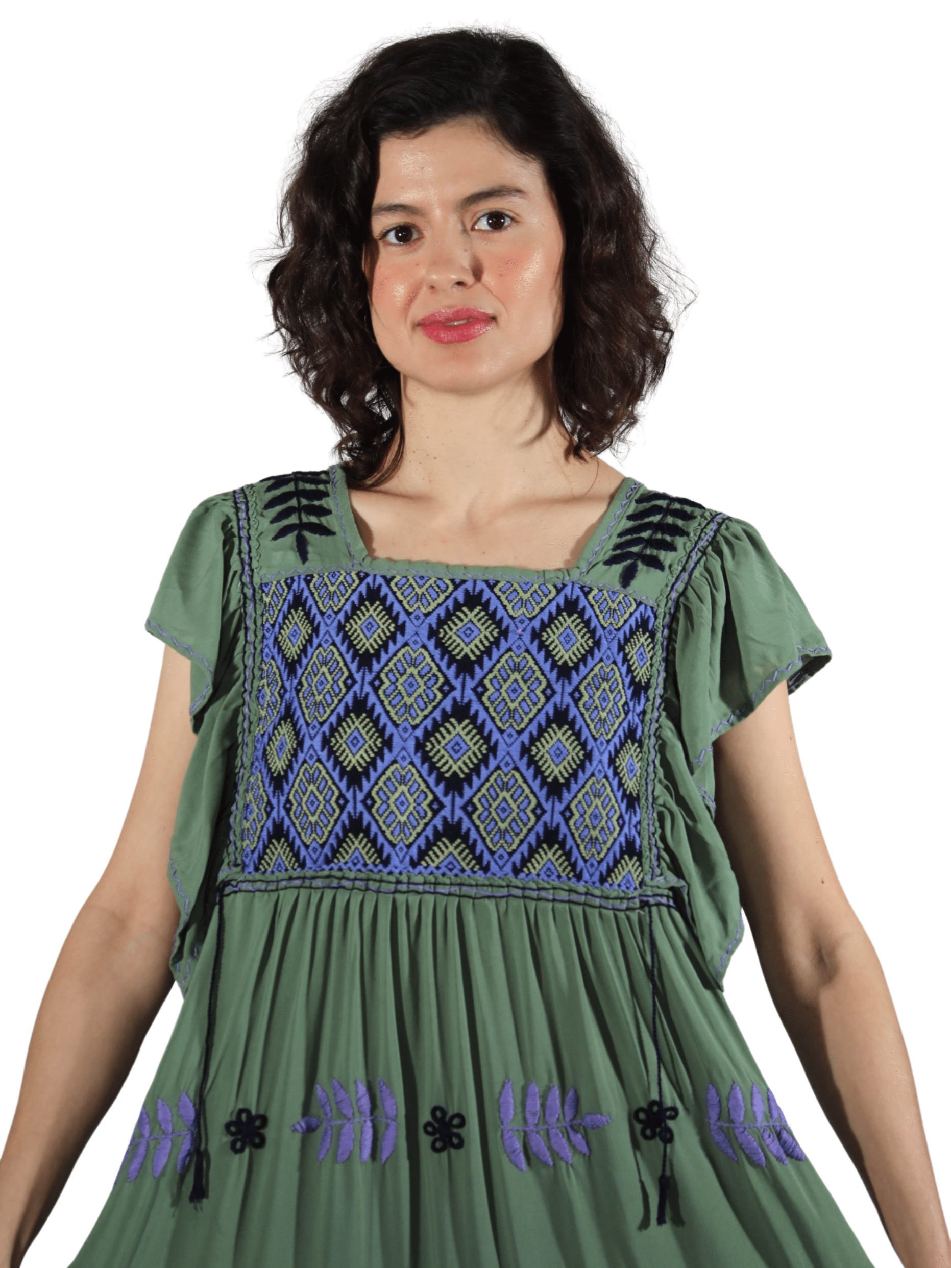 Fashion Corner LA Mexican Dress Traditional | Green