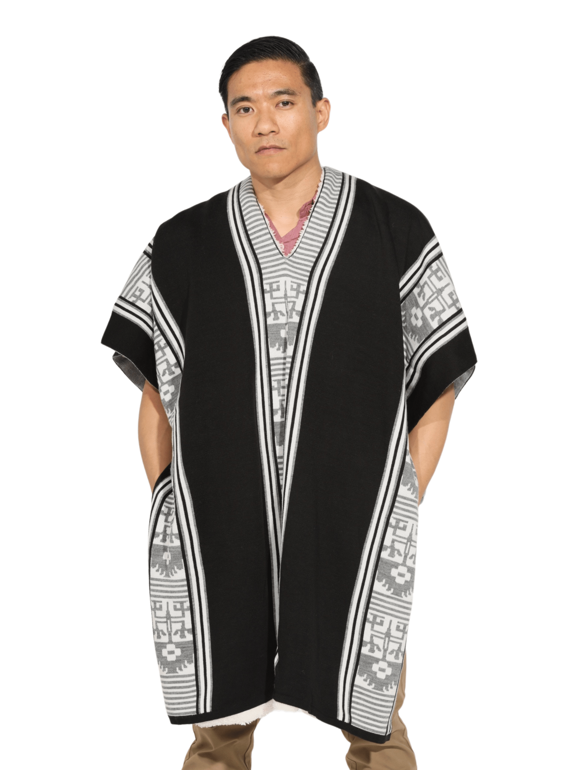 Fashion Corner LA Black and Grey Poncho (Copy Needed)