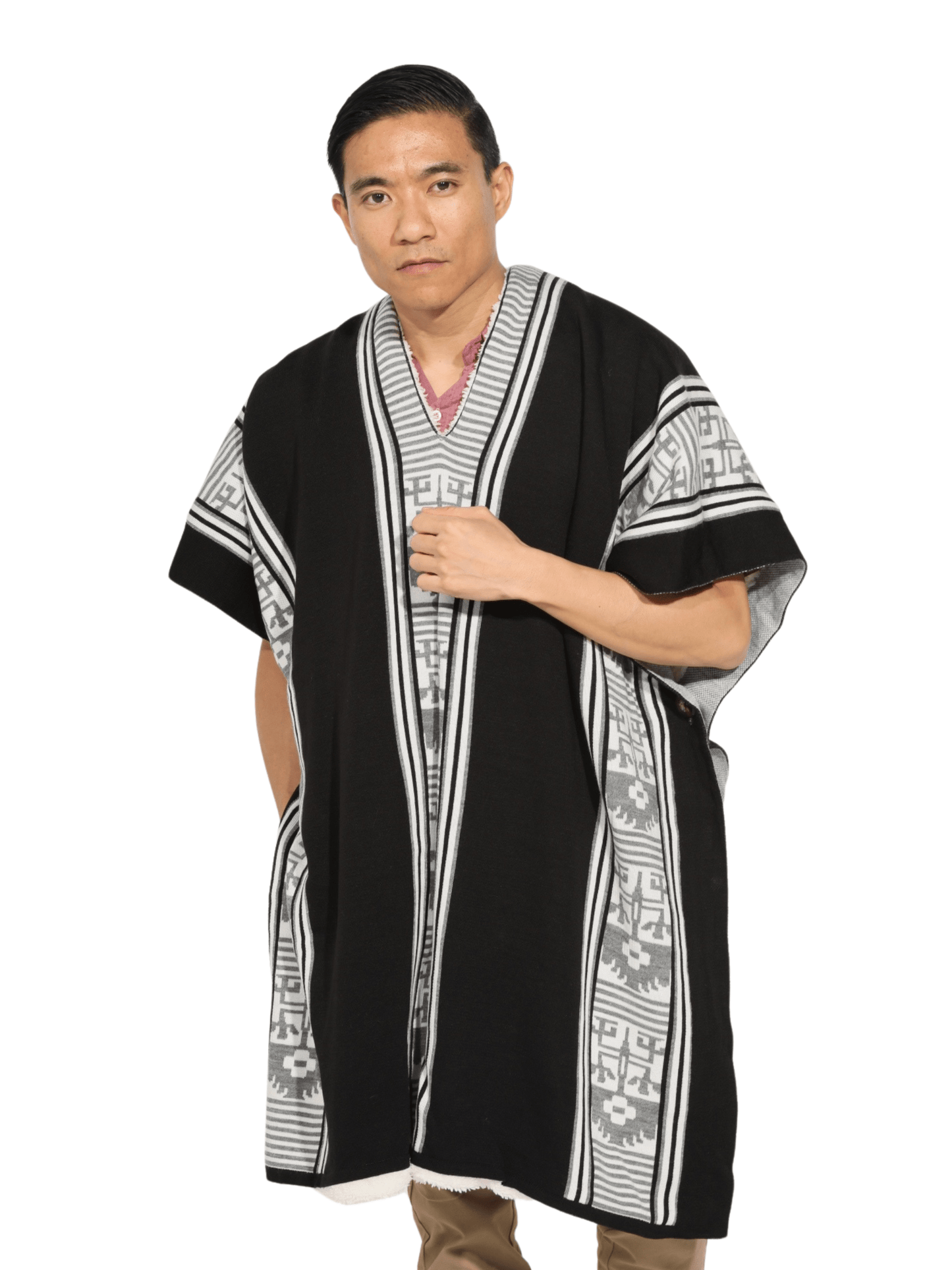 Fashion Corner LA Black and Grey Poncho (Copy Needed)