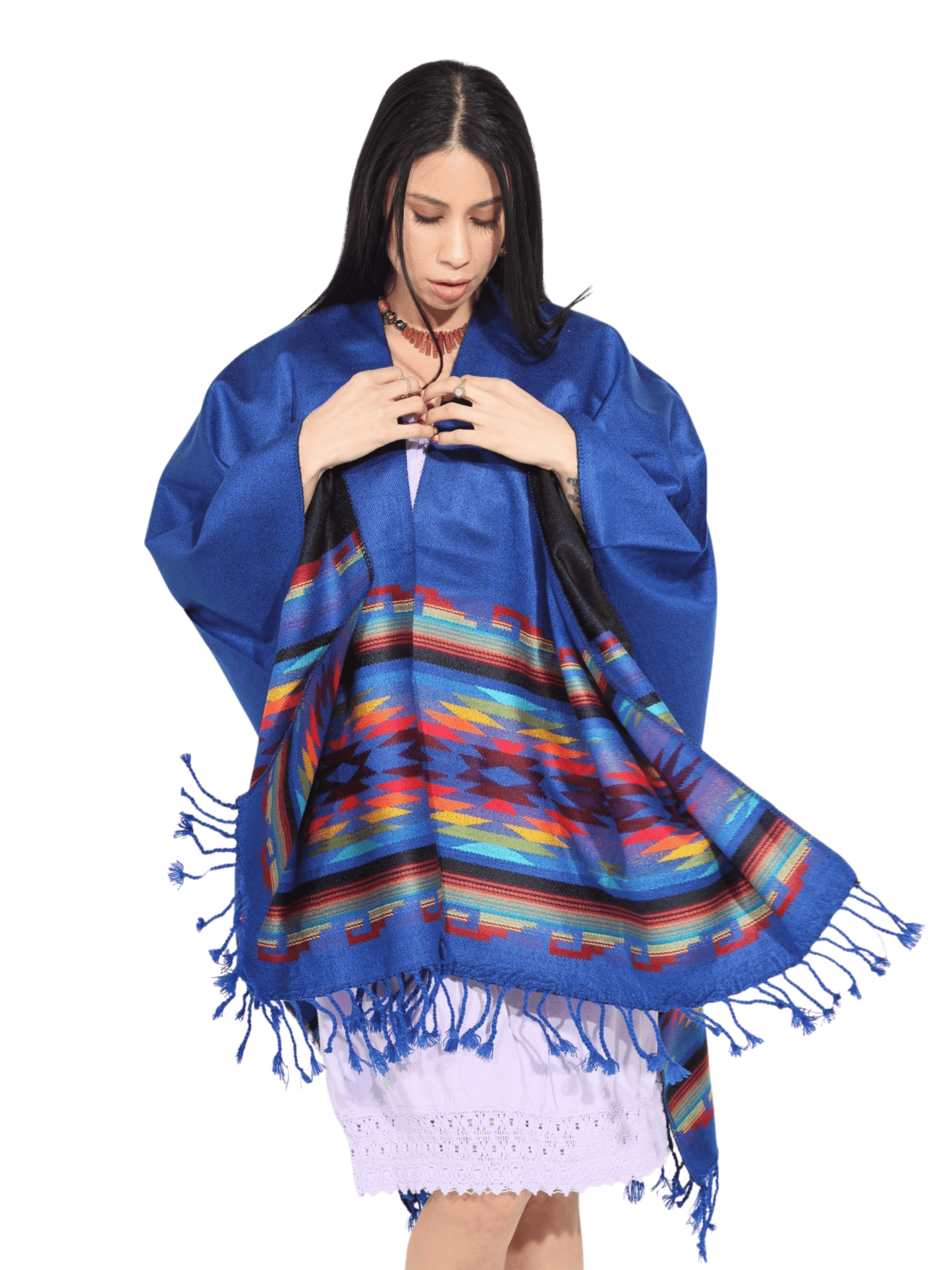 Fashion Corner LA Blue Serape (Capa Andina) [Copy Needed]