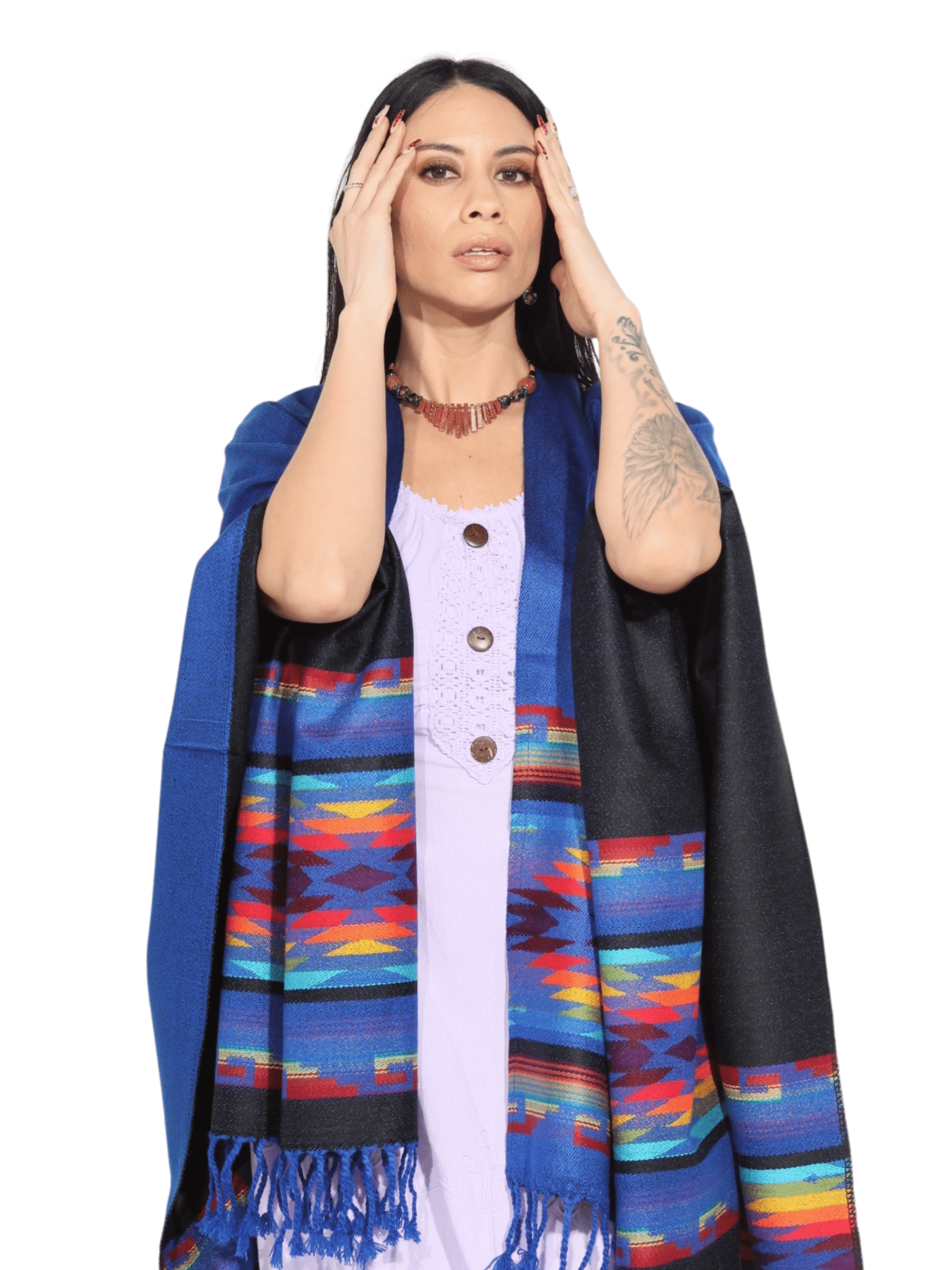 Fashion Corner LA Blue Serape (Capa Andina) [Copy Needed]