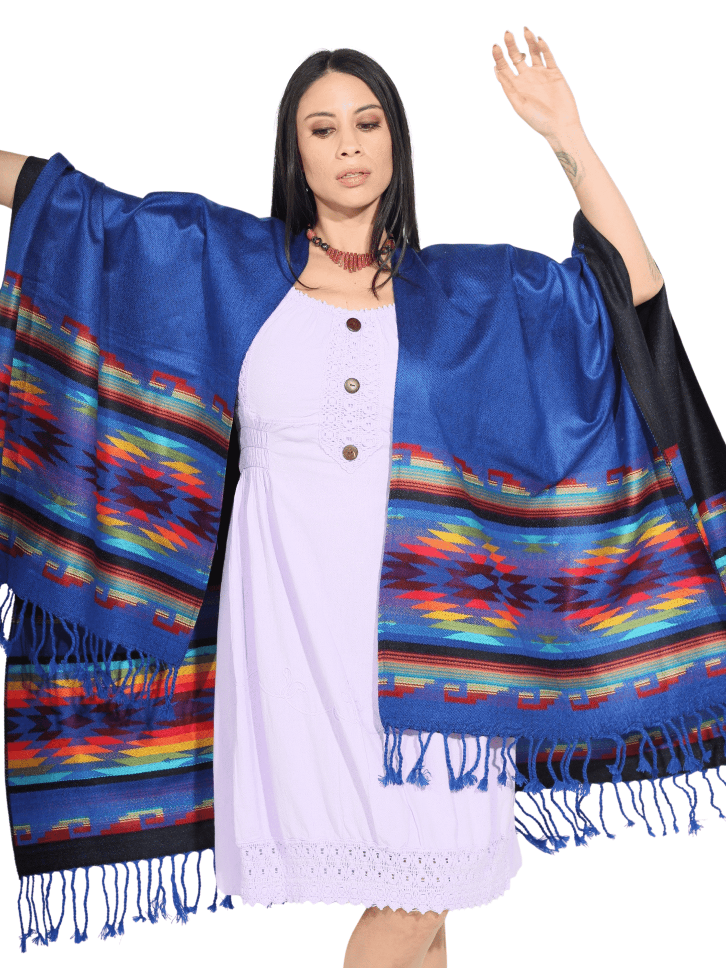 Fashion Corner LA Blue Serape (Capa Andina) [Copy Needed]