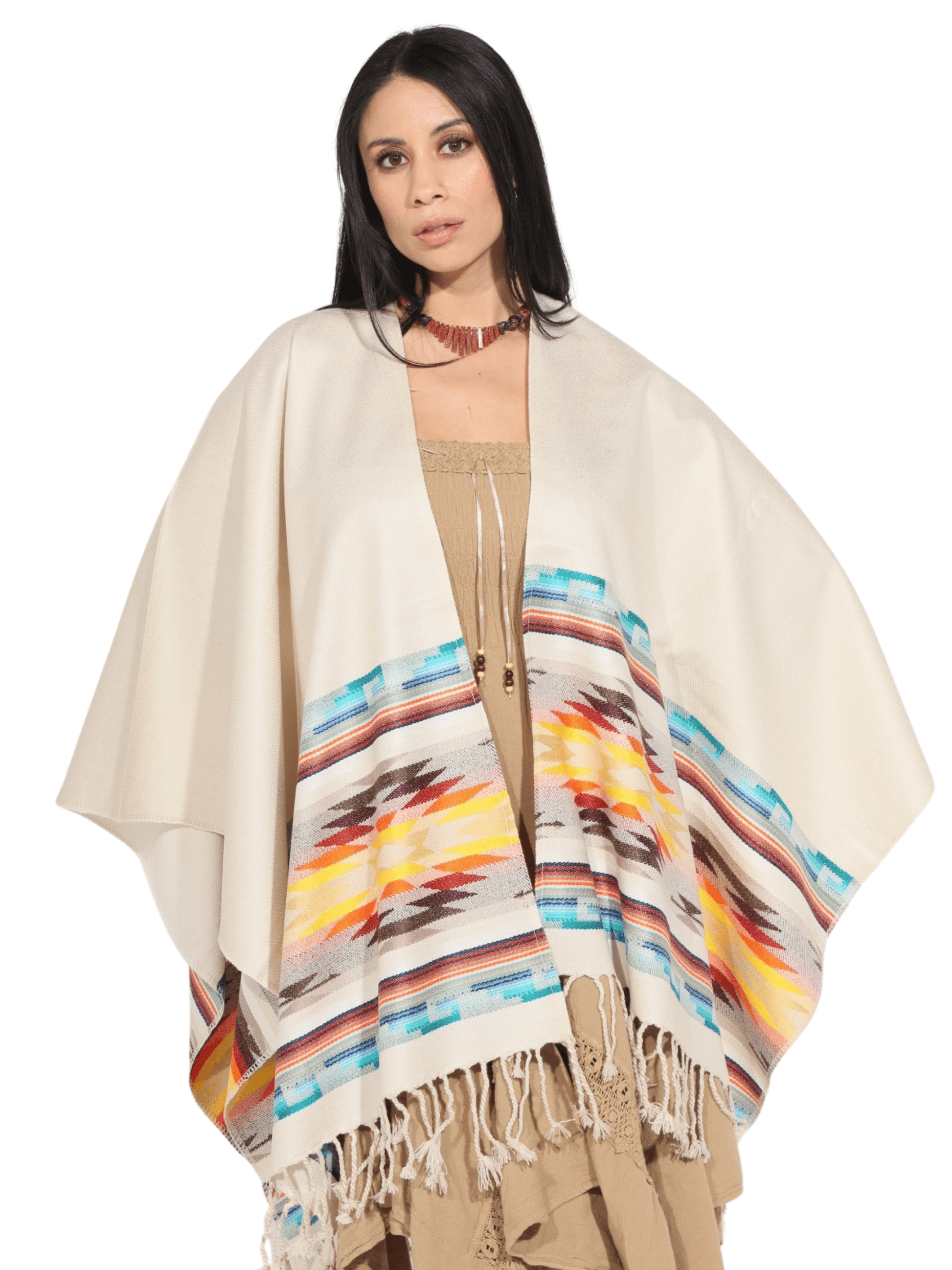 Fashion Corner LA Creme Colored Serape (Capa Andina) [Copy Needed]