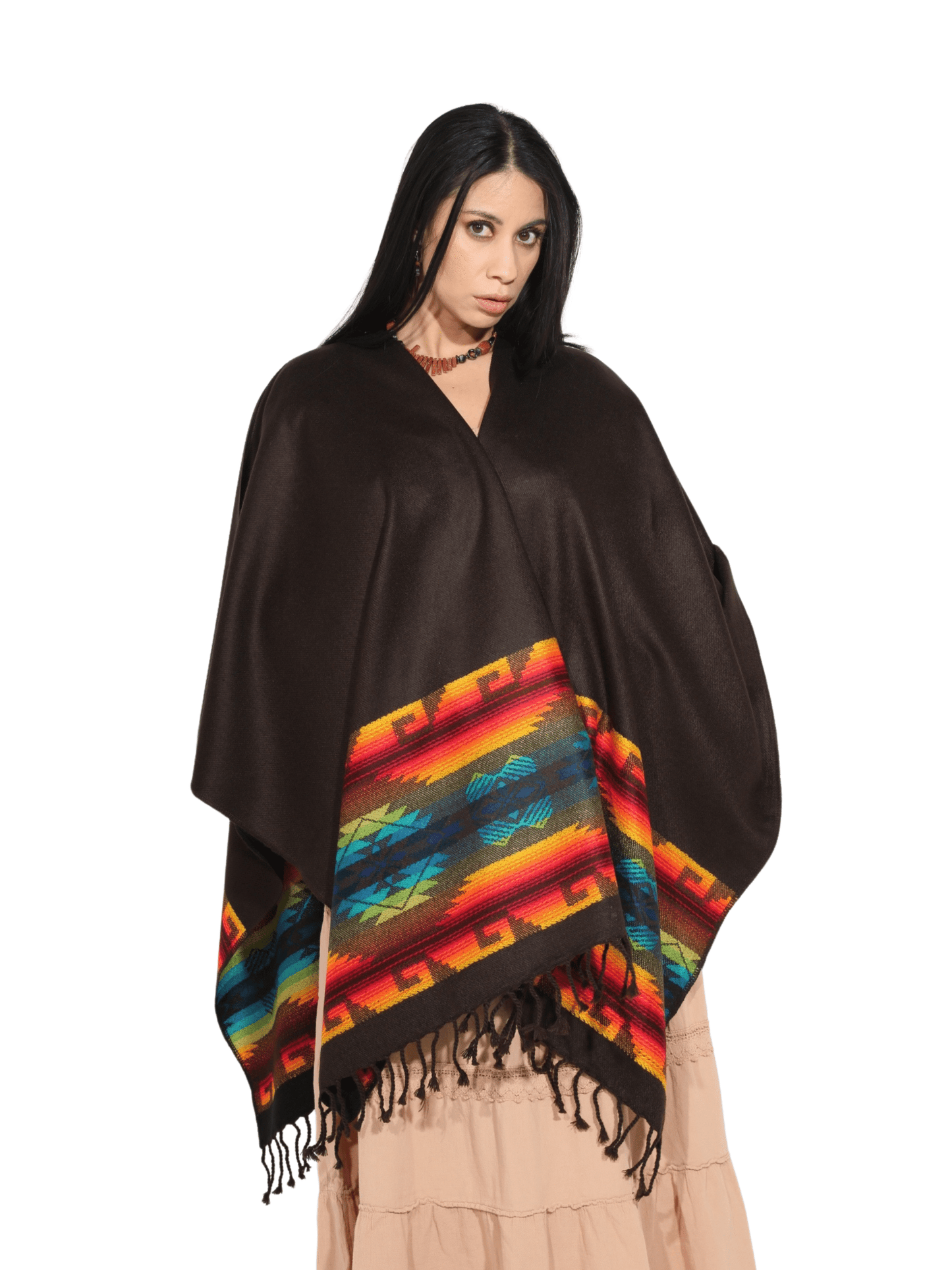 Fashion Corner LA Dark Brown Serape (Capa Andina) [Copy Needed]