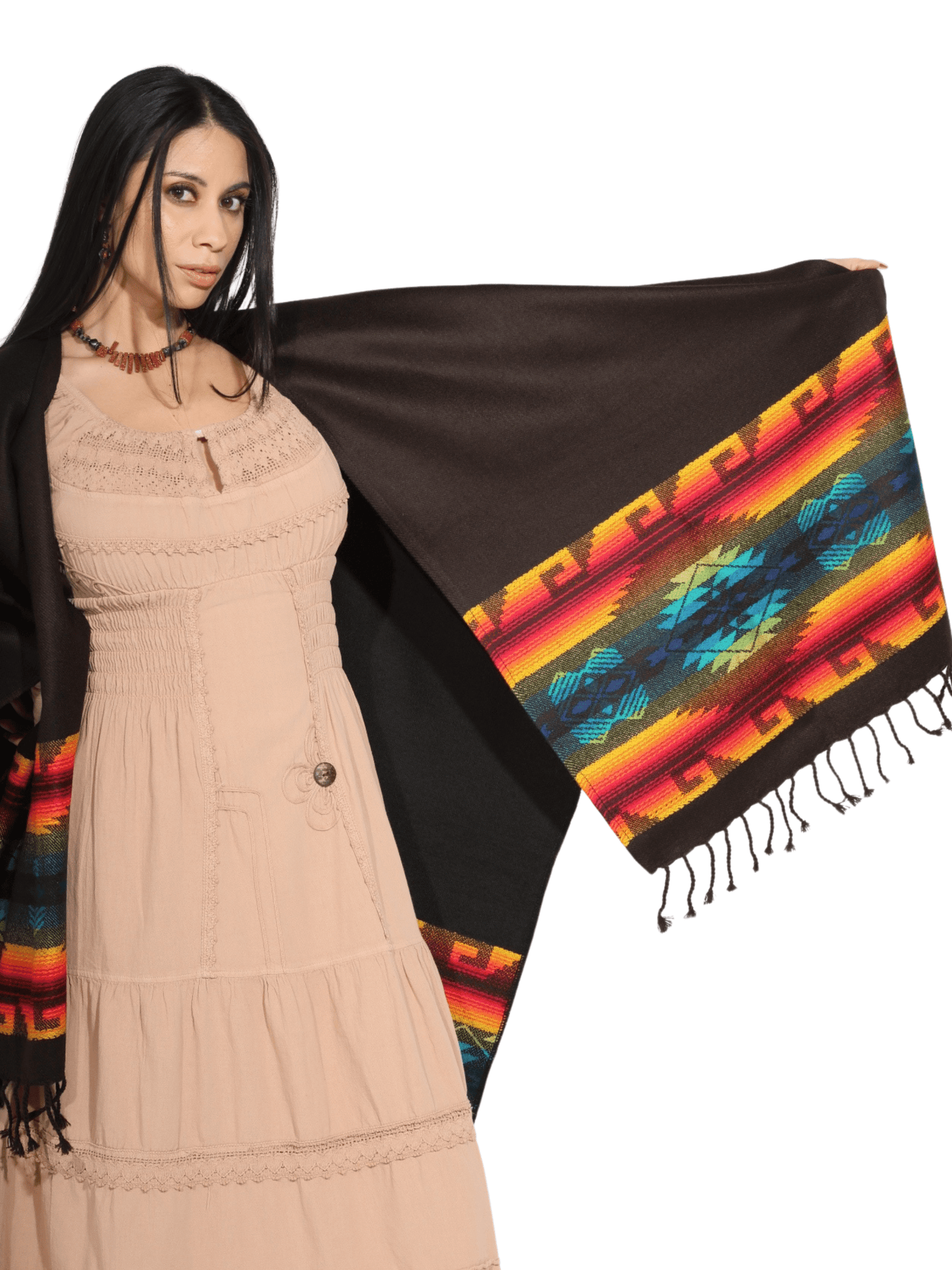 Fashion Corner LA Dark Brown Serape (Capa Andina) [Copy Needed]