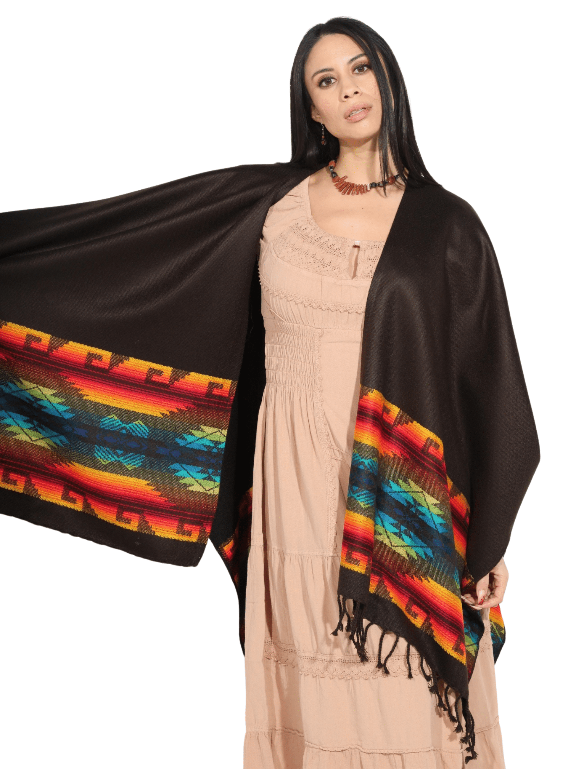 Fashion Corner LA Dark Brown Serape (Capa Andina) [Copy Needed]