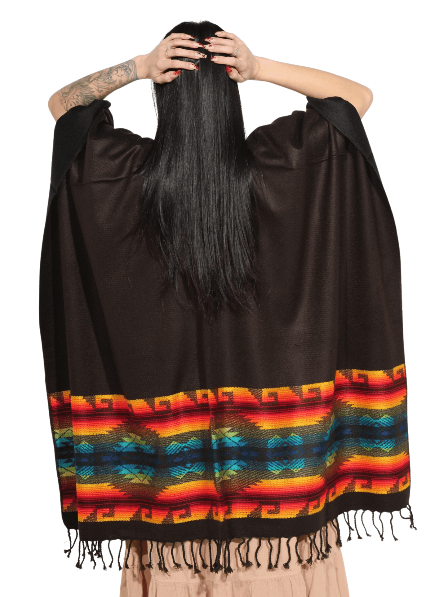 Fashion Corner LA Dark Brown Serape (Capa Andina) [Copy Needed]