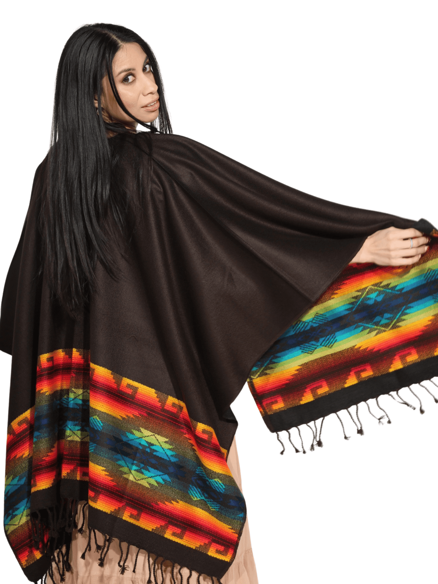 Fashion Corner LA Dark Brown Serape (Capa Andina) [Copy Needed]