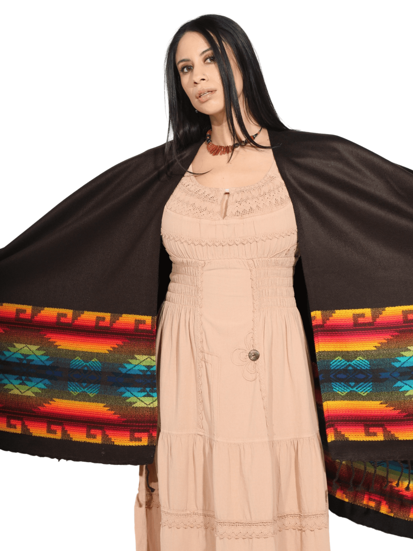 Fashion Corner LA Dark Brown Serape (Capa Andina) [Copy Needed]