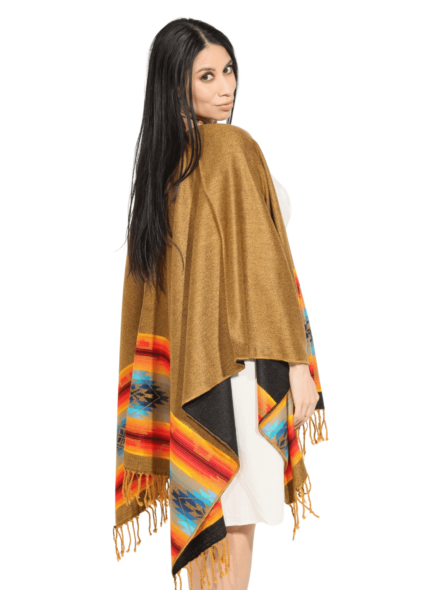 Fashion Corner LA Dark Yellow Serape (Capa Andina) [Copy Needed]