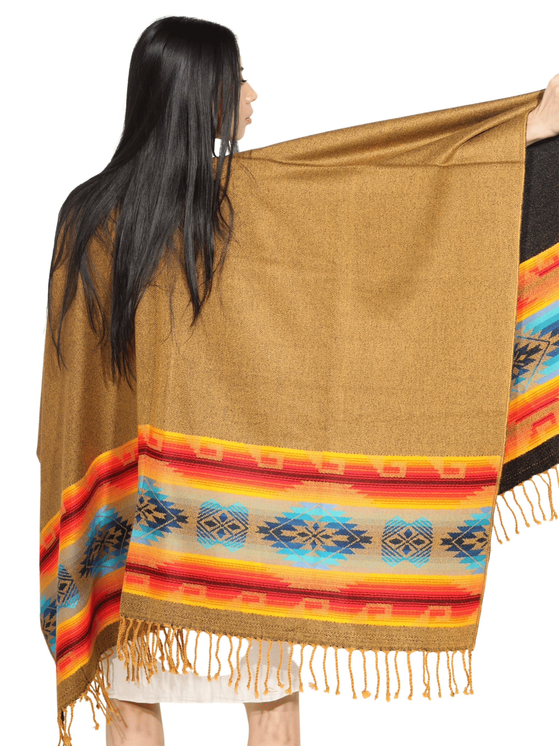 Fashion Corner LA Dark Yellow Serape (Capa Andina) [Copy Needed]