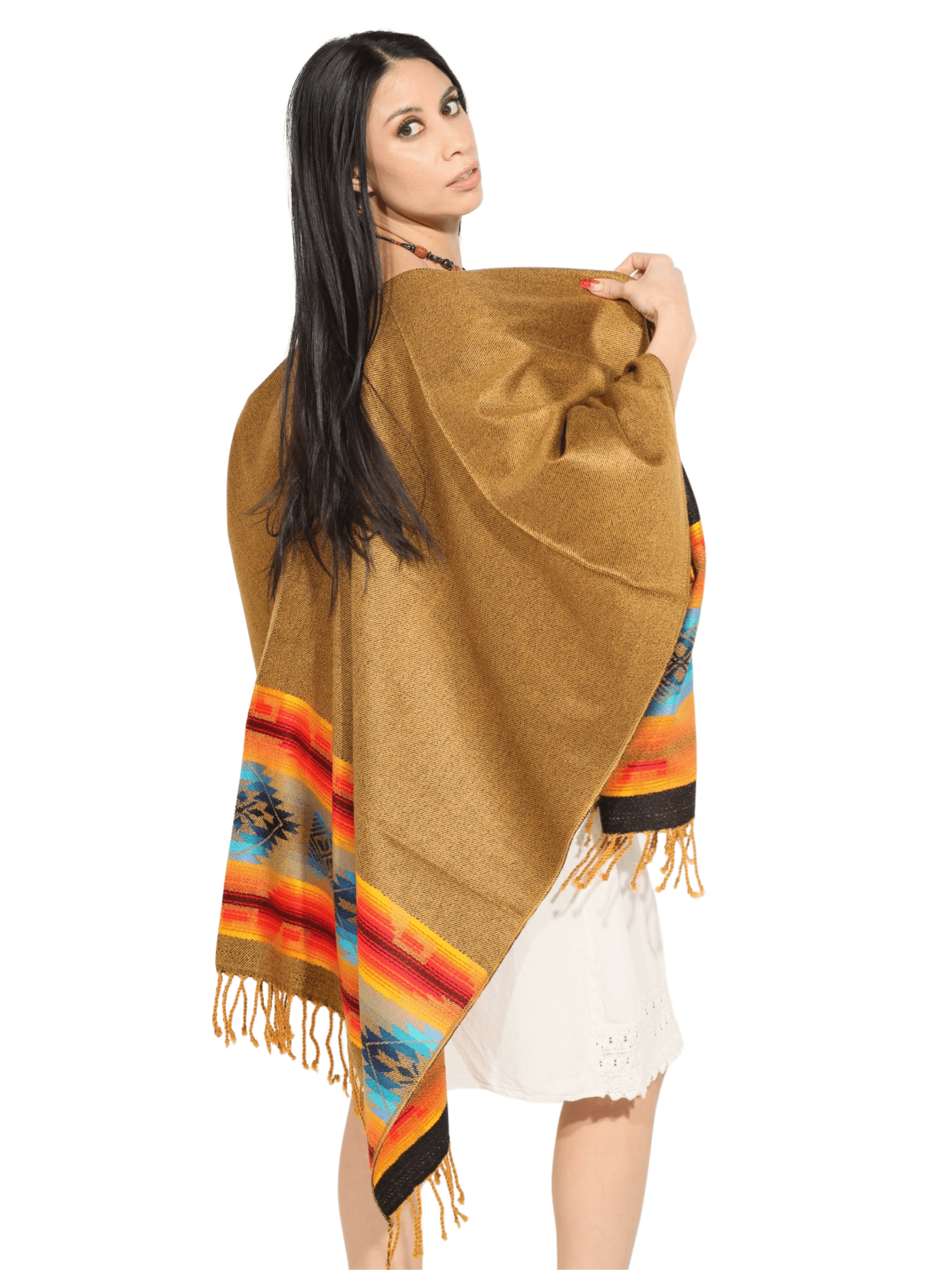 Fashion Corner LA Dark Yellow Serape (Capa Andina) [Copy Needed]