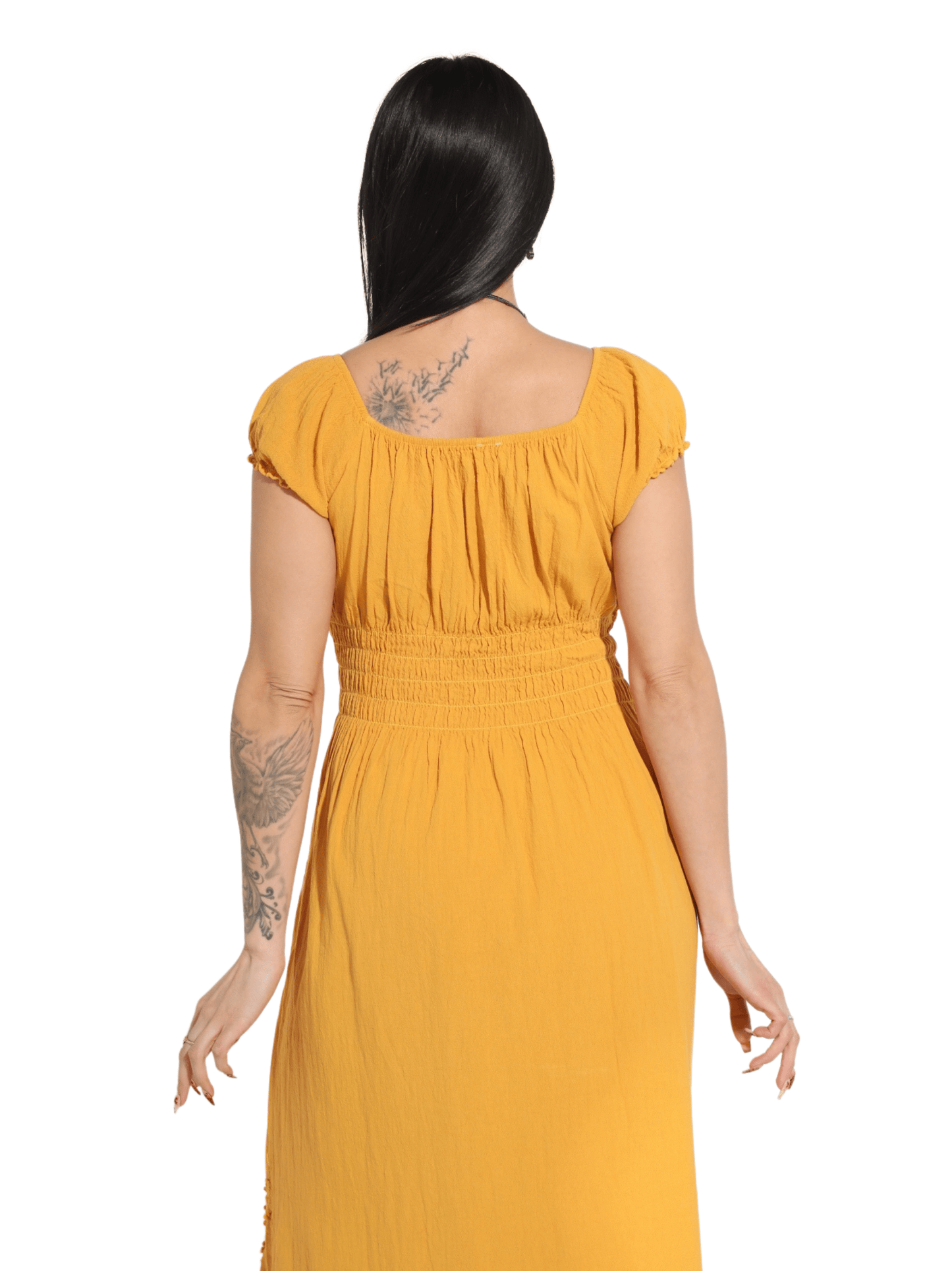 Fashion Corner LA Dark Yellow Vestido Peruano (Copy Needed)