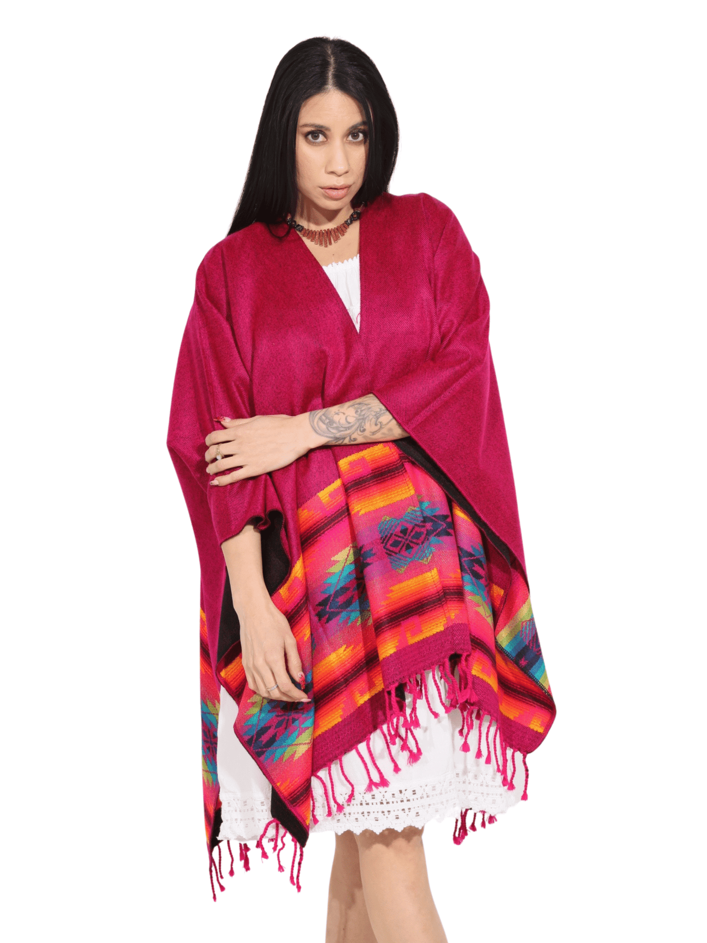 Fashion Corner LA Fuscia Serape (Capa Andina) [Copy Needed]