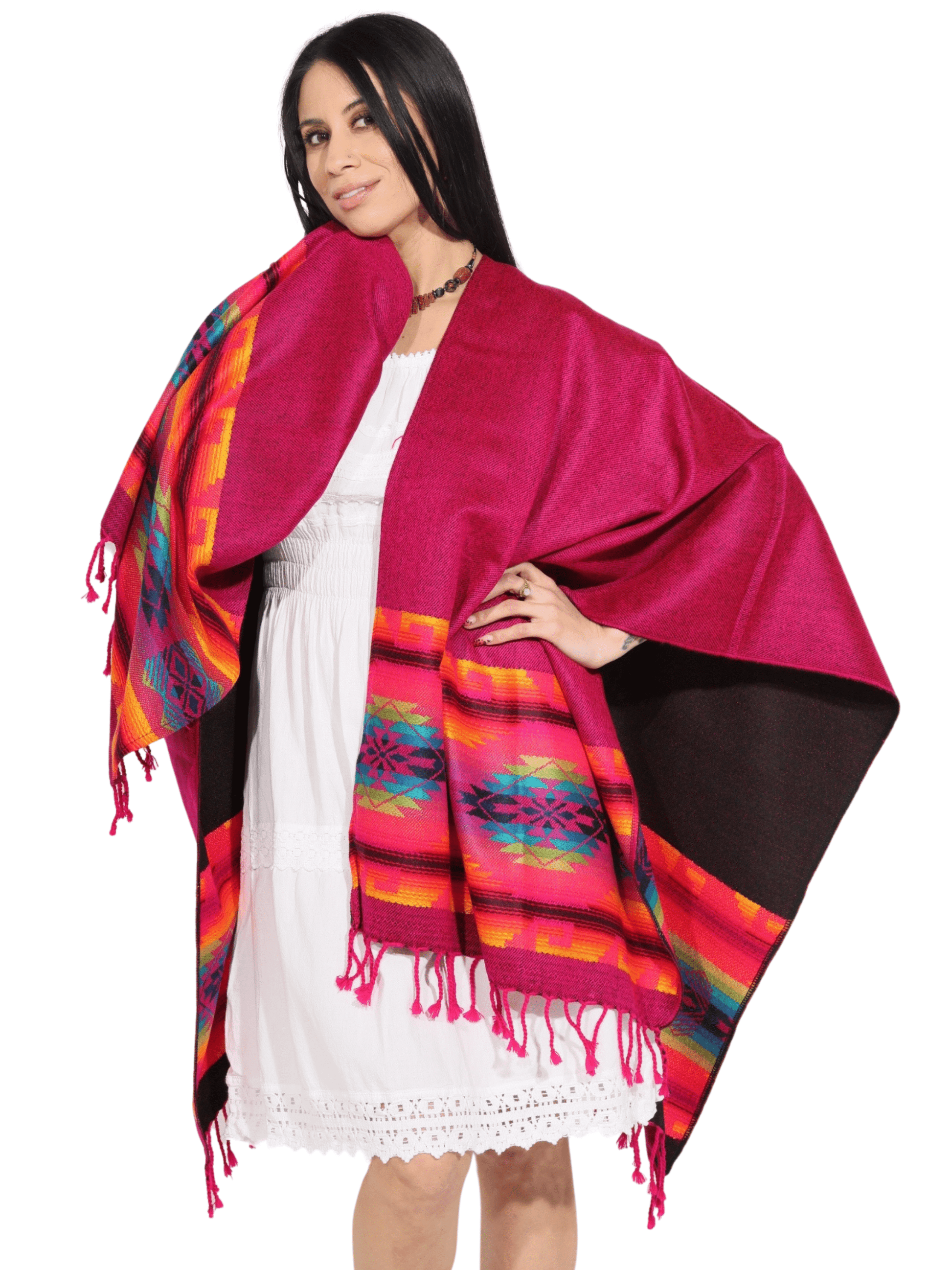 Fashion Corner LA Fuscia Serape (Capa Andina) [Copy Needed]