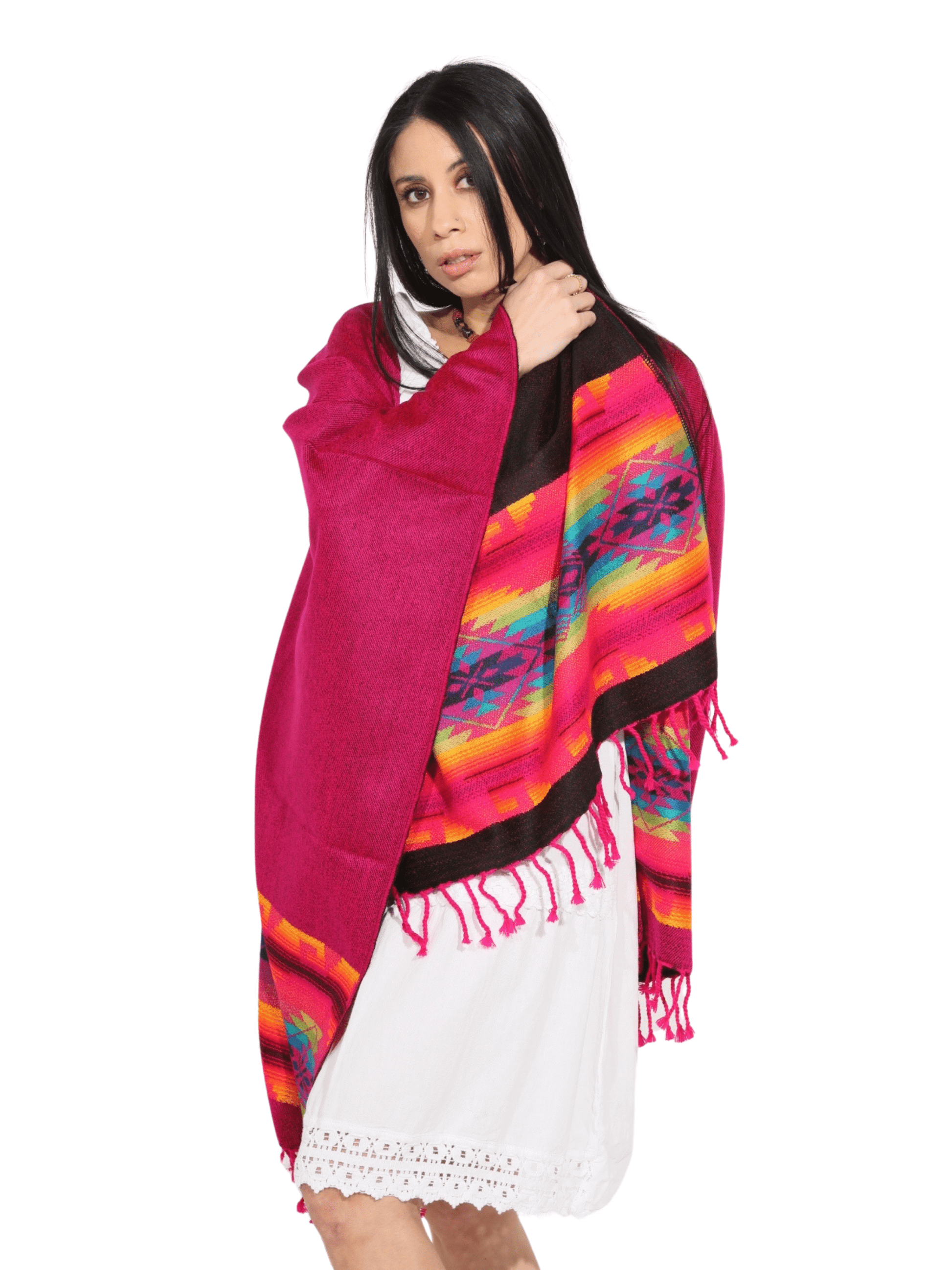 Fashion Corner LA Fuscia Serape (Capa Andina) [Copy Needed]