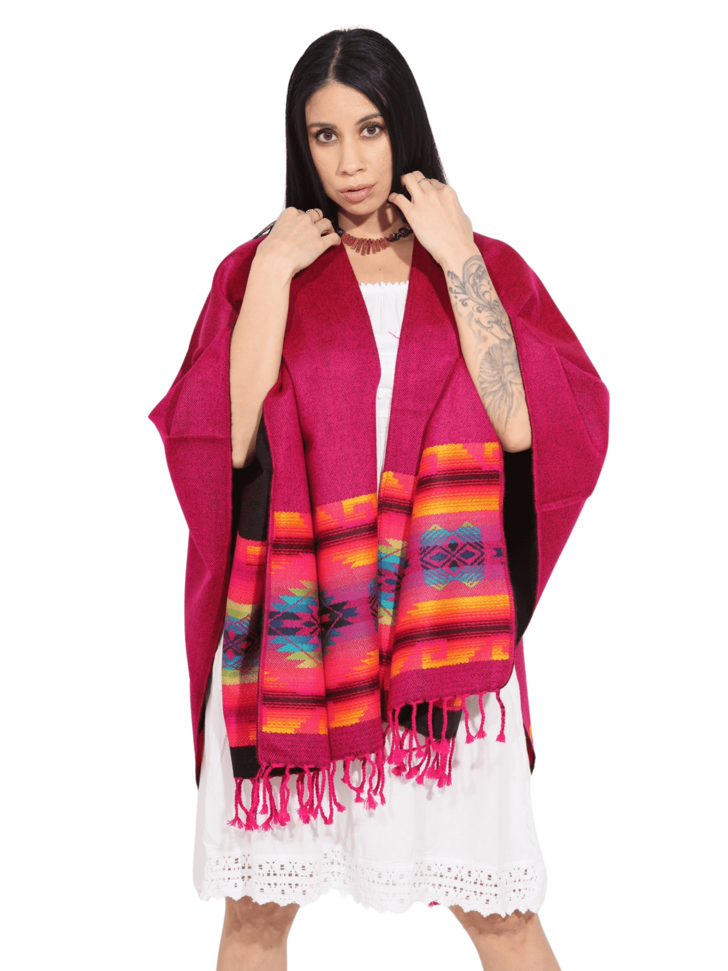 Fashion Corner LA Fuscia Serape (Capa Andina) [Copy Needed]