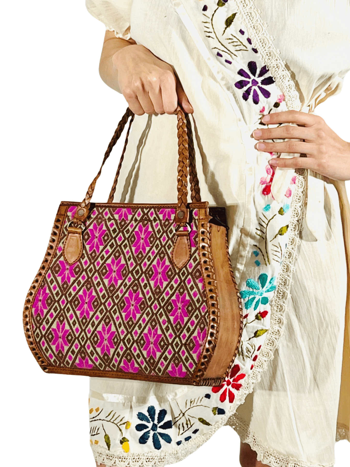 Fashion Corner LA Handmade Mexican Bags | Fuscia