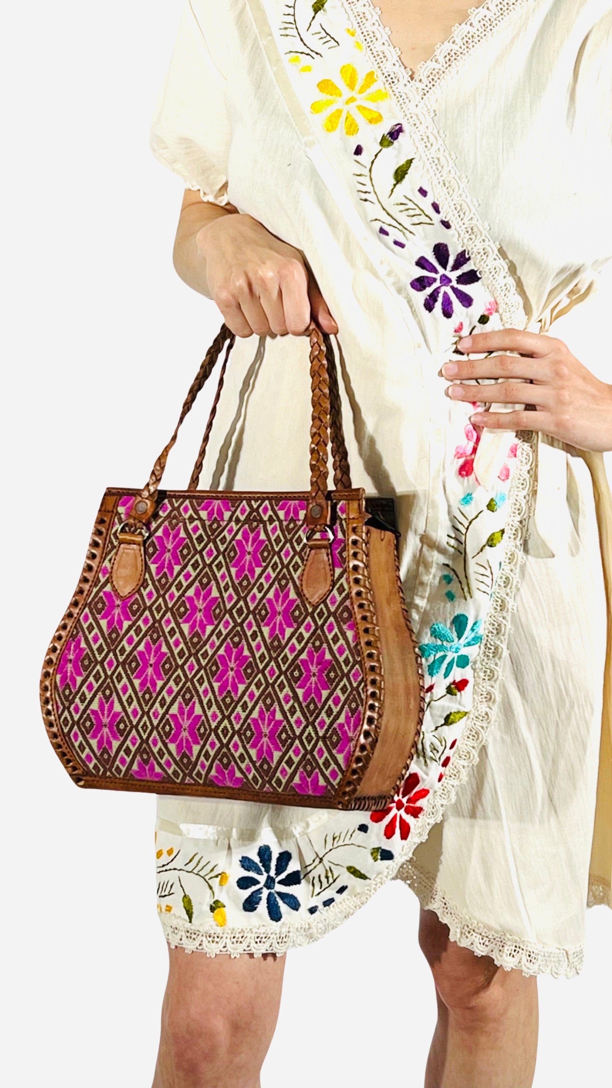 Fashion Corner LA Handmade Mexican Bags | Fuscia