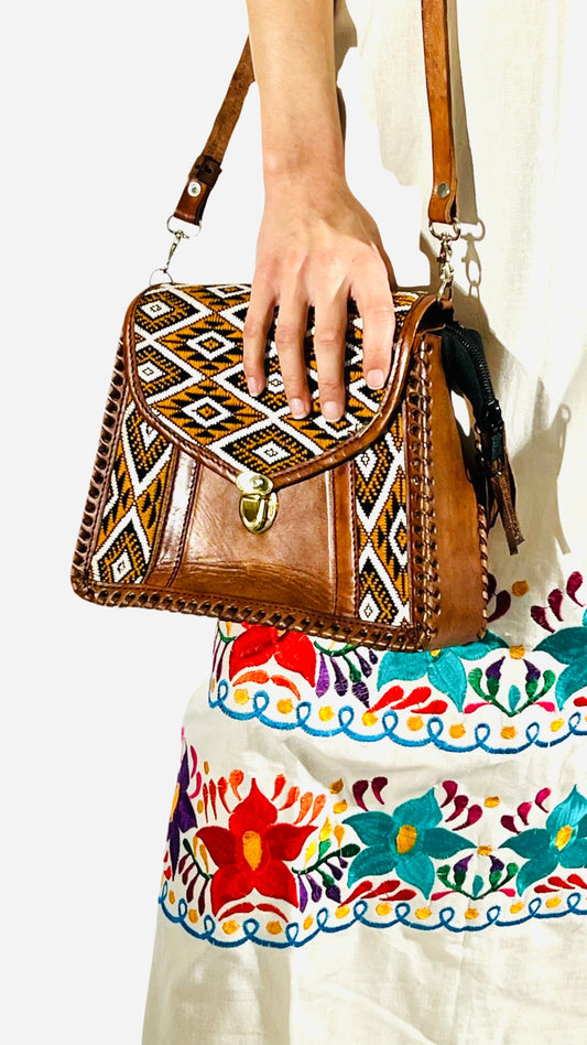 Fashion Corner LA Handmade Mexican Purses | Brown