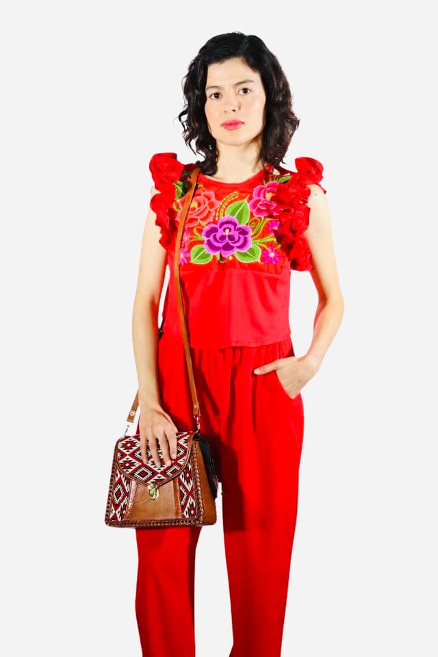 Fashion Corner LA Handmade Mexican Purses | Red