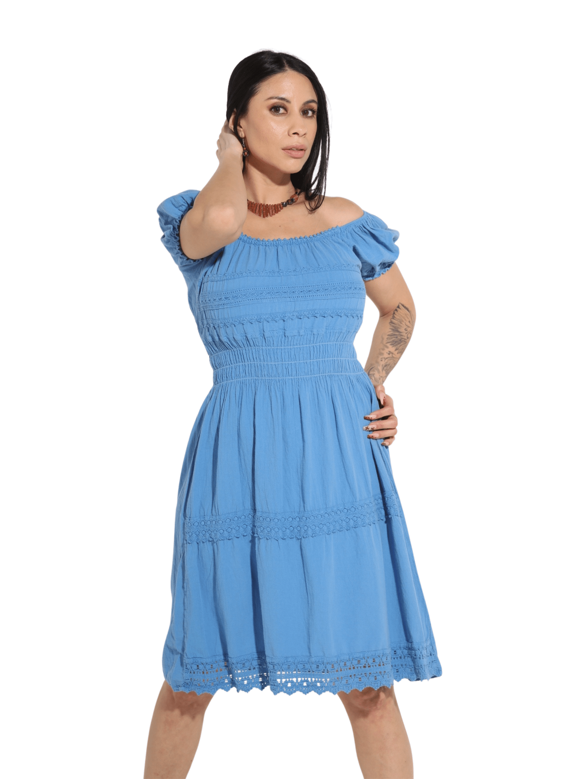 Fashion Corner LA Light Blue Vestido Peruano (Copy Needed)