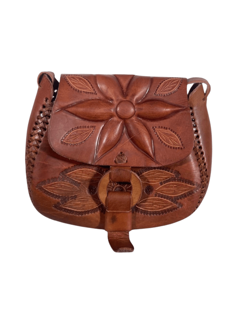 Fashion Corner LA Mexican Bag | Brown Leather Crossbody Bag