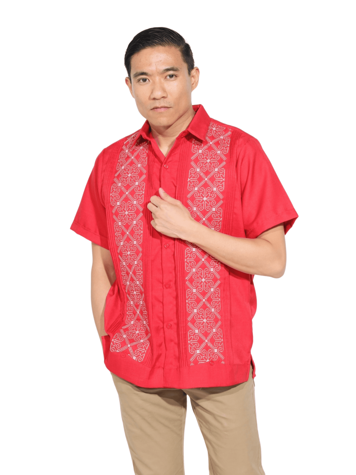 Fashion Corner LA Red Guayabera (Copy Needed)