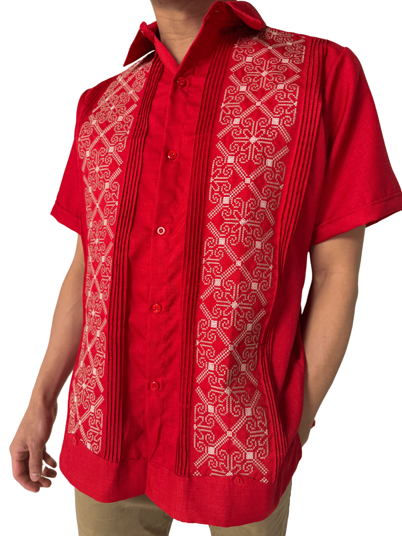 Fashion Corner LA Red Guayabera (Copy Needed)