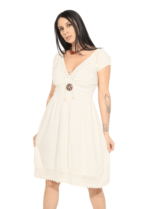 Fashion Corner LA White Vestido Peruano (Copy Needed)