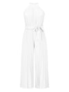 Trendsi Cutout Tied Pleated Sleeveless Jumpsuit