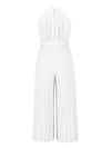 Trendsi Cutout Tied Pleated Sleeveless Jumpsuit