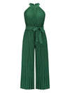 Trendsi Cutout Tied Pleated Sleeveless Jumpsuit