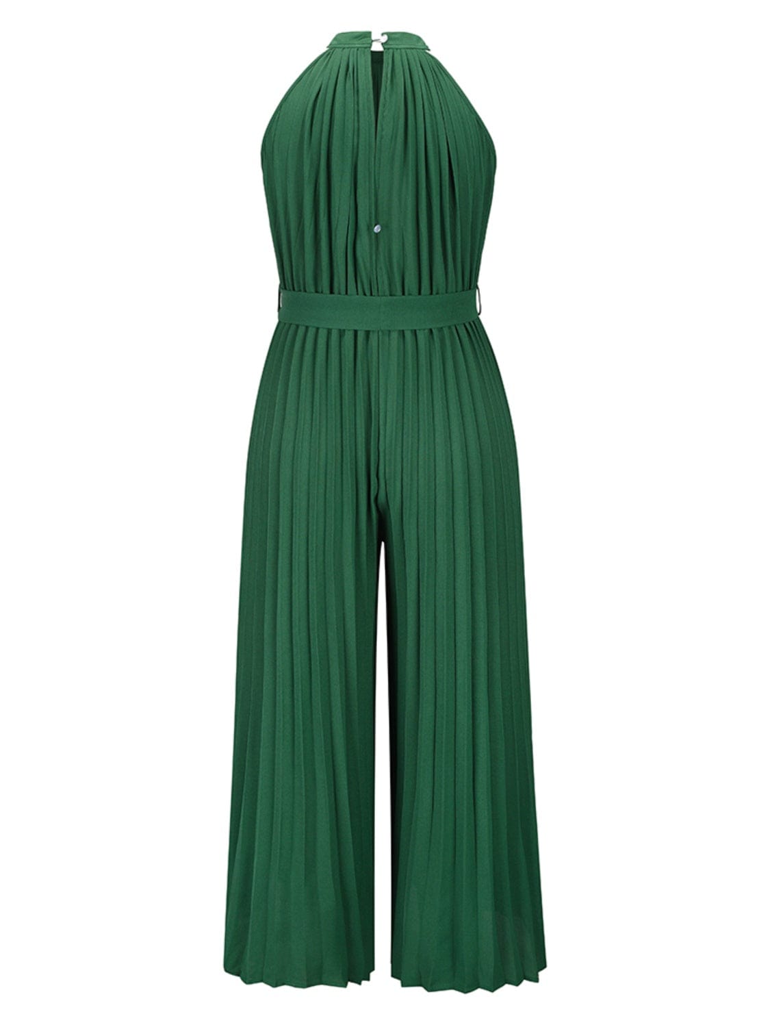 Trendsi Cutout Tied Pleated Sleeveless Jumpsuit