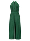 Trendsi Cutout Tied Pleated Sleeveless Jumpsuit