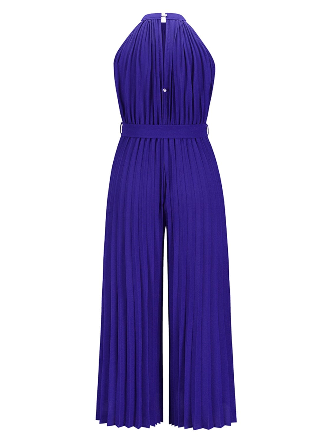 Trendsi Cutout Tied Pleated Sleeveless Jumpsuit