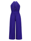 Trendsi Cutout Tied Pleated Sleeveless Jumpsuit