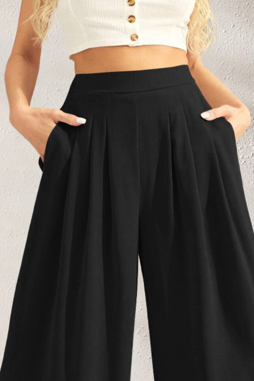 Trendsi High Waist Wide Leg Pants