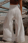 Trendsi Smocked Tied Wide Leg Pants