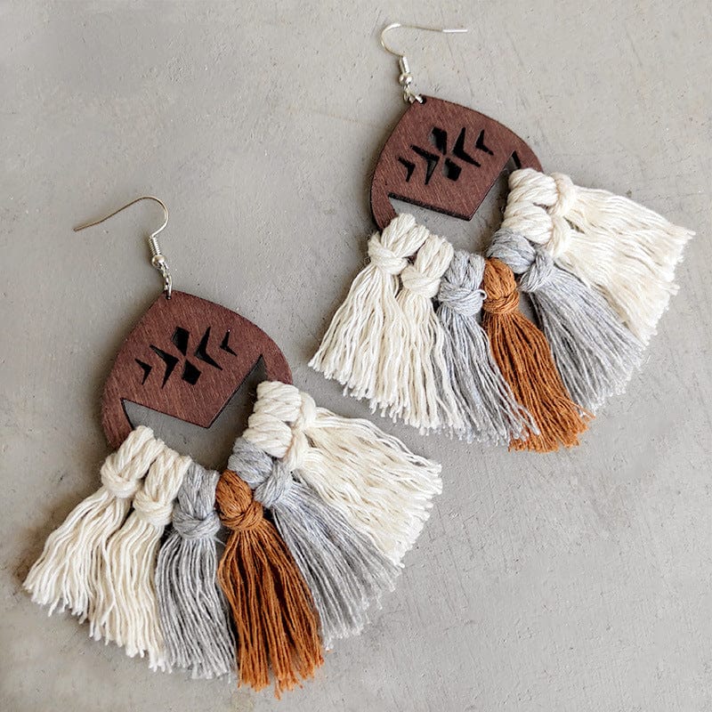 Trendsi Style A / One Size Tassel Detail Drop Earrings