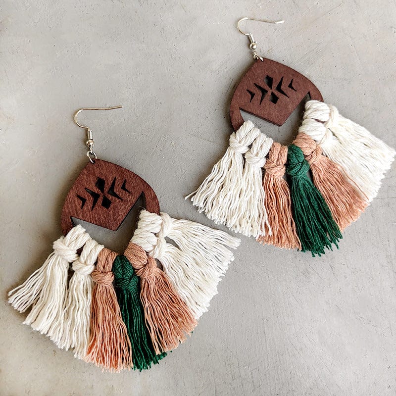 Trendsi Style B / One Size Tassel Detail Drop Earrings