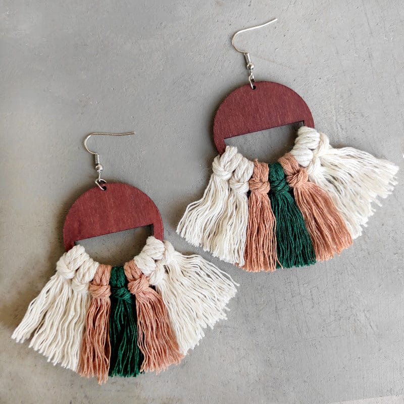 Trendsi Style D / One Size Tassel Detail Drop Earrings