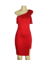 fashion-corner-la Red Dress Over the Shoulder